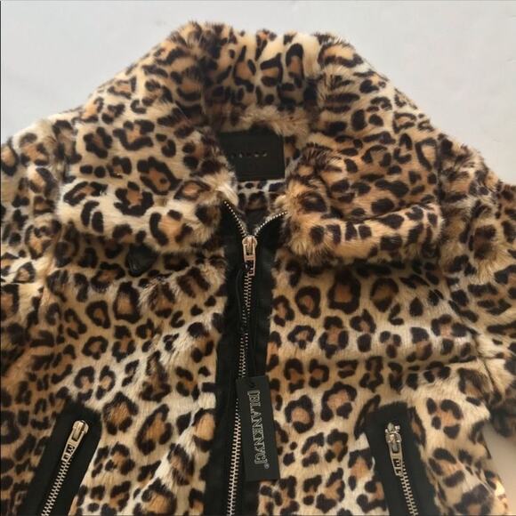 NWT Blank NYC Note To Self Leopard Moto Jacket - Picture 9 of 11